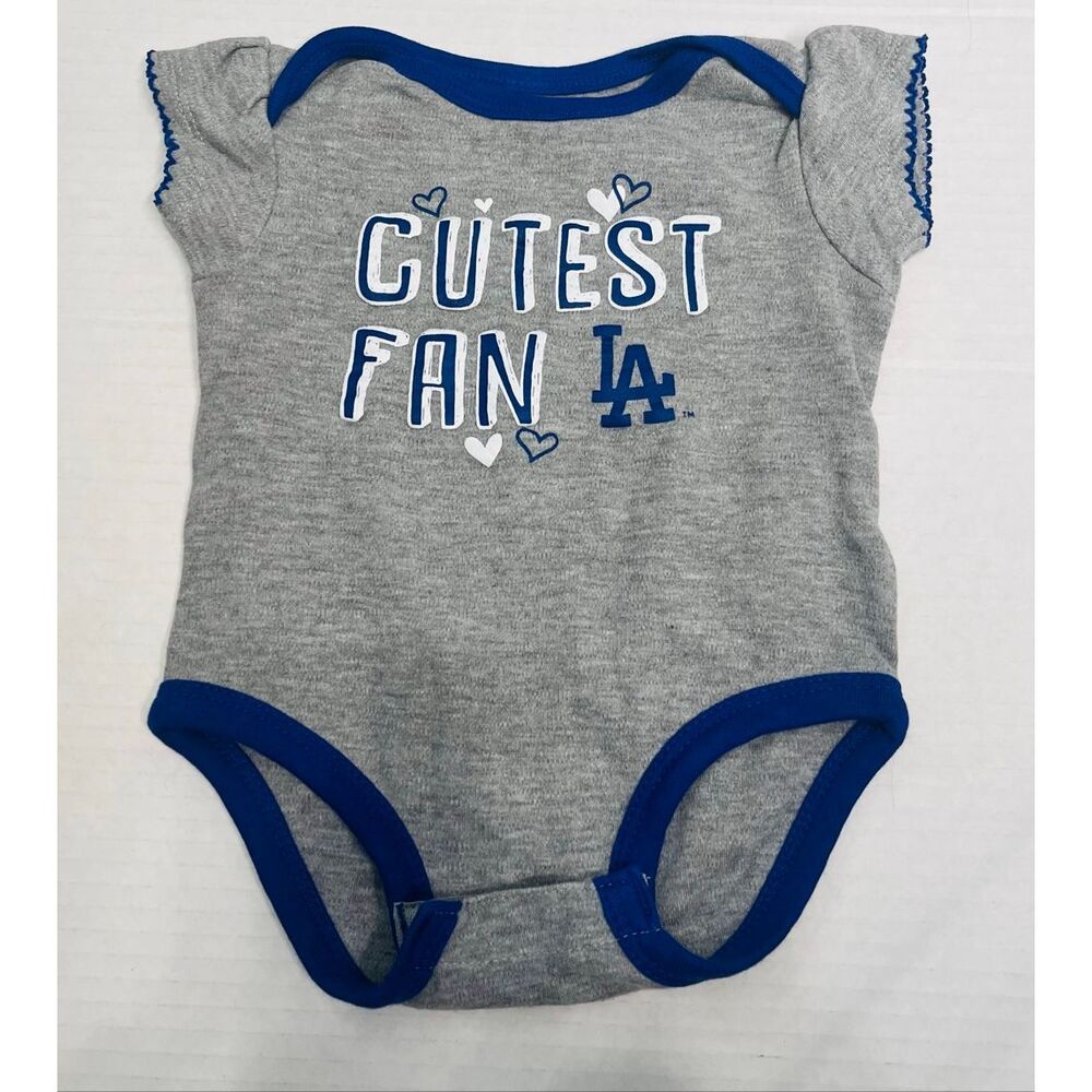 Genuine Merchandise MLB LA Dodgers Bodysuit  Cutest Fan   Girls Size 3-6 Months
